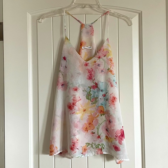Watercolor Floral Tank - Picture 1 of 5